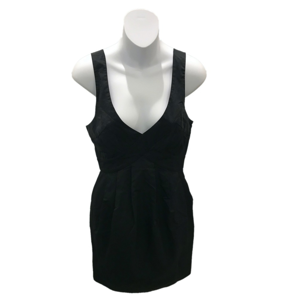 All Saints Black V-Neck Dress